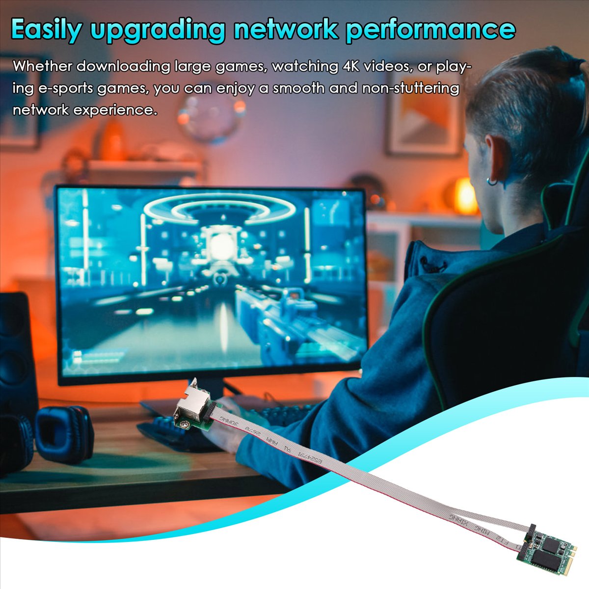 Gigabit Network Card - A99X M.2 A+E KEY 5Gbps Gigabit