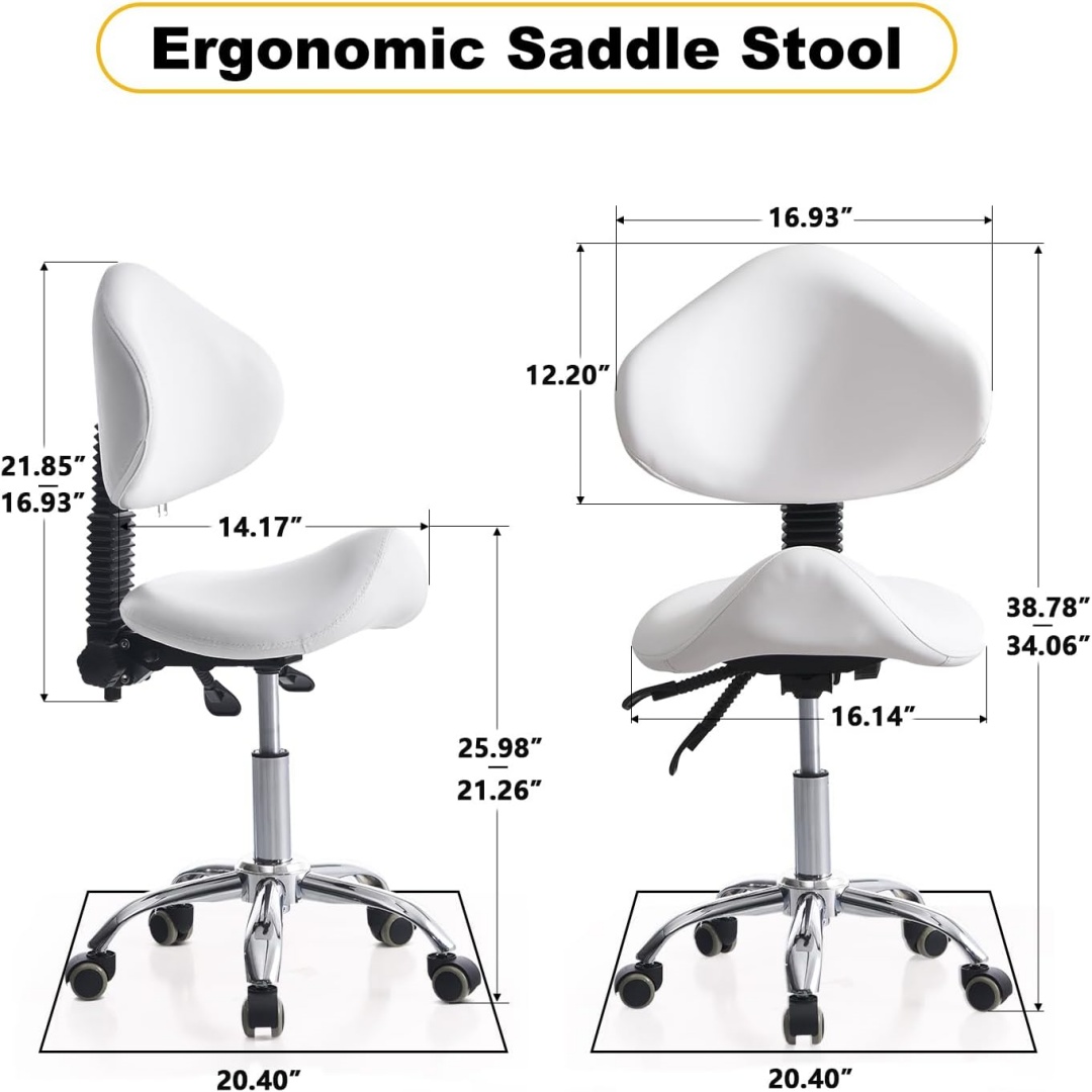 Saddle Stool Chair Rolling Wit - огляд і ціна Office Tech Chair
