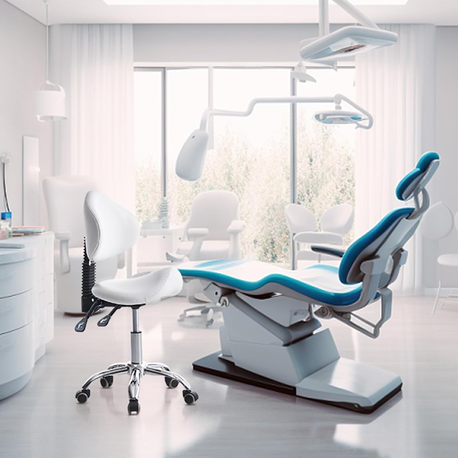 Saddle Stool Chair Rolling Wit - огляд і ціна Office Tech Chair