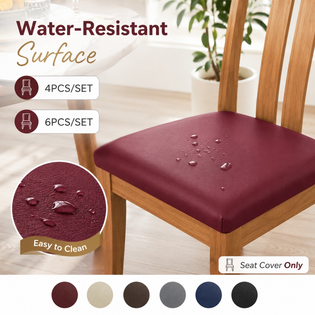 4/6pcs Stretch Faux Leather Di - огляд і ціна Office Tech Chair