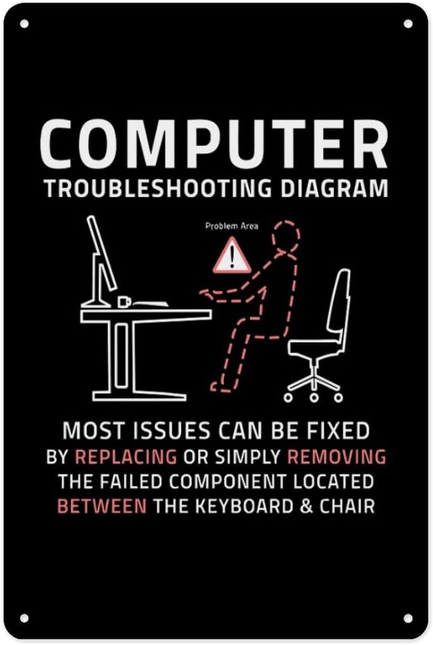 Metal Tin Sign 8 X 12 Inch - F - огляд і ціна Office Tech For Home