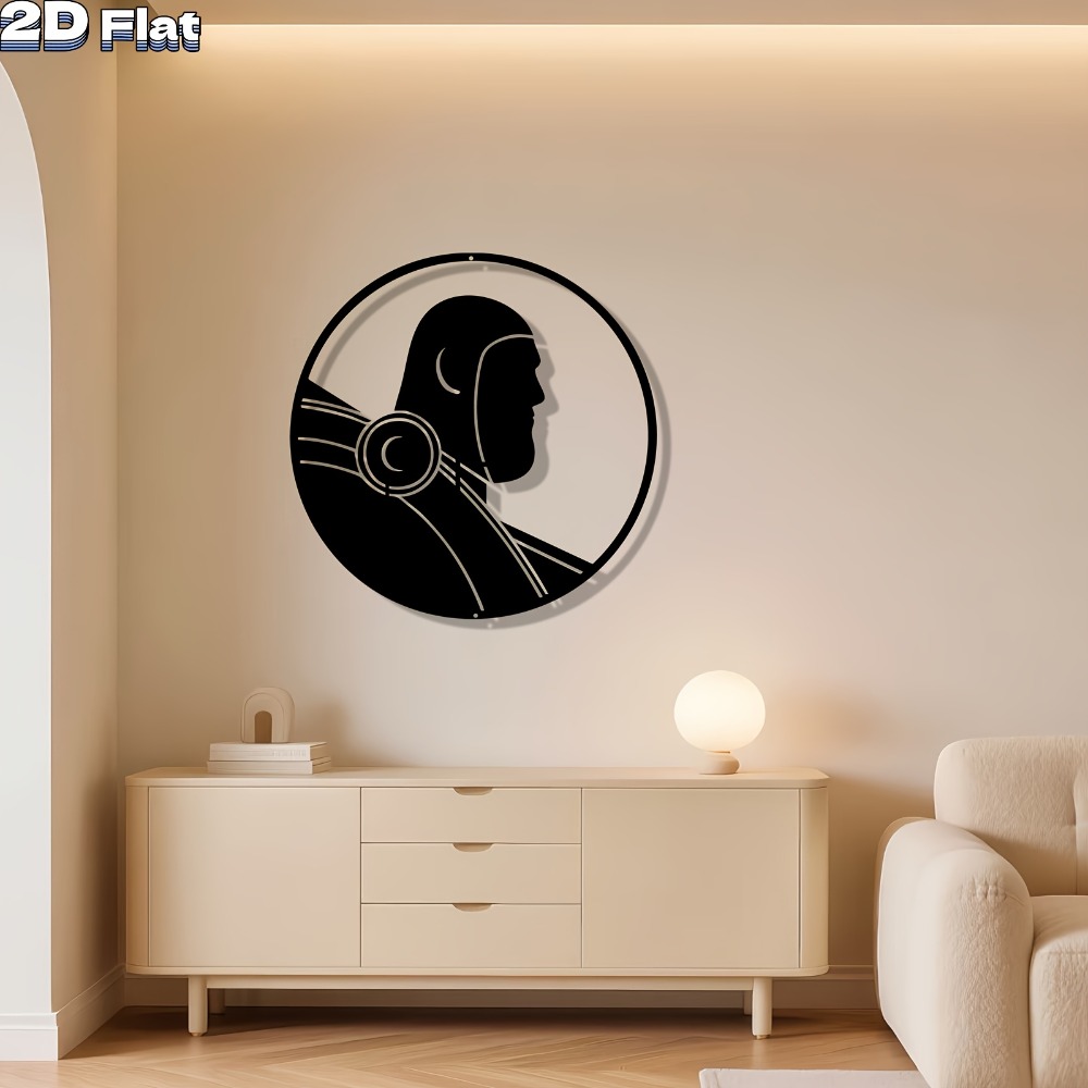 1pc Modern Robot Aluminum Plat - огляд і ціна Tech Office Wall