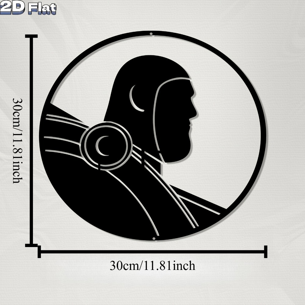 1pc Modern Robot Aluminum Plat - огляд і ціна Tech Office Wall
