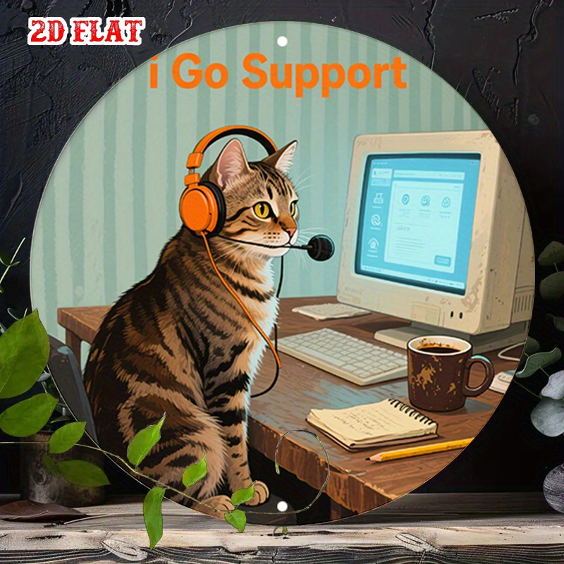 CIFBUY 2D Flat Funny Tech Supp - огляд і ціна Tech Office Wall