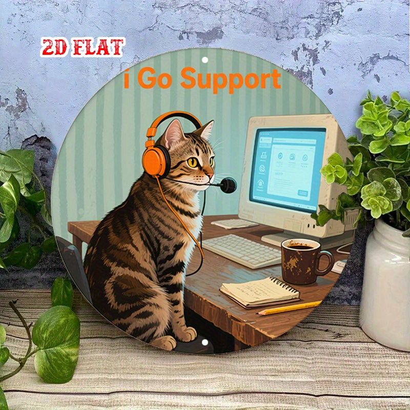 CIFBUY 2D Flat Funny Tech Supp - огляд і ціна Tech Office Wall