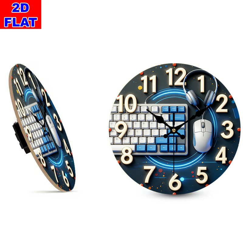 2D Flat, 1pc, Tech-Style Woode - огляд і ціна Tech Office Wall