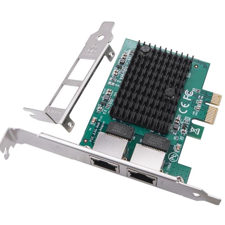 ABAN 2 Port 2.5G PCIe Network  - огляд і ціна Gigabit Network Card