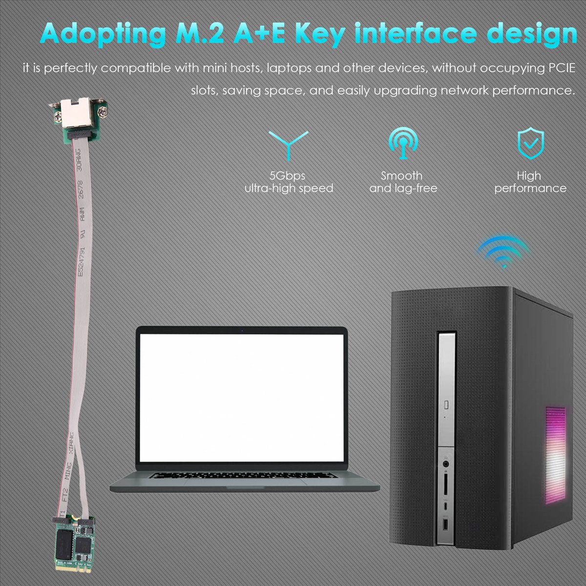 A99X M.2 A+E KEY 5Gbps Gigabit - огляд і ціна Gigabit Network Card