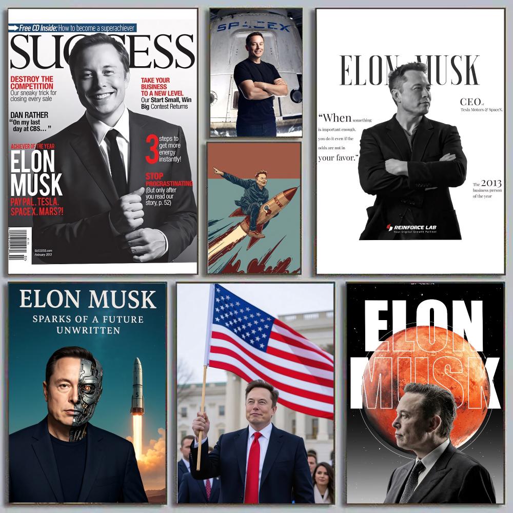 Elon Musk Dogefather Tech Visi - огляд і ціна Tech Office Wall